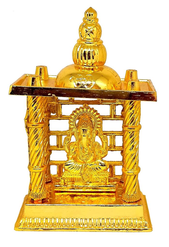Ganesha Idol- Lord Ganesha in Mandapam Idol