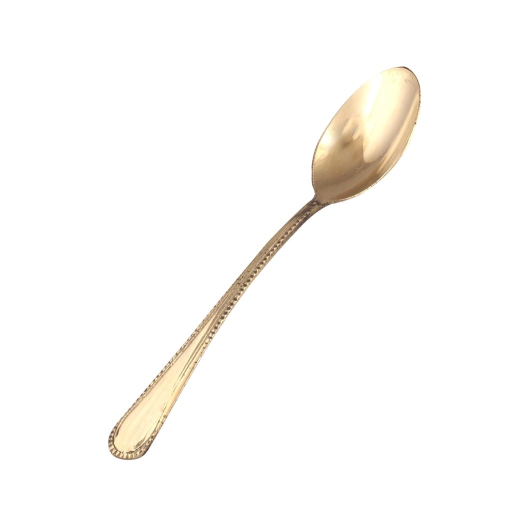 Gyarsilal's Brass Plain Spoon, Serveware Tableware Home Hotel Restaurants, 1 Pieces-PSP-03