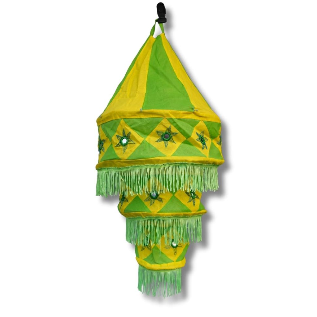 KalaKart Pipili Chandua Hanging Lamp Shade Yellow Green